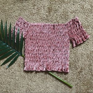 Wild Fable velvet crop top